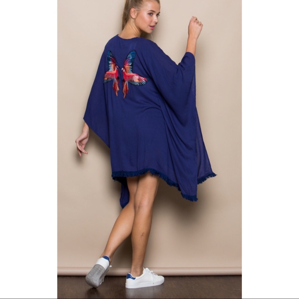 BACK EMBROIDERY PATCH KIMONO - Picture 3 of 7